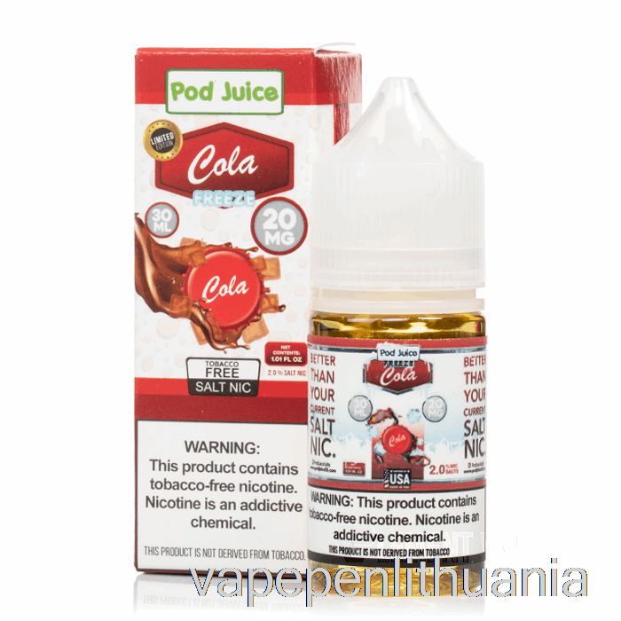 Užšaldyti Kolos Ankšties Sultis - 30ml 55mg Vape Skysčio